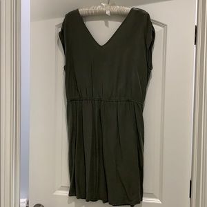 V neck Mini Dress